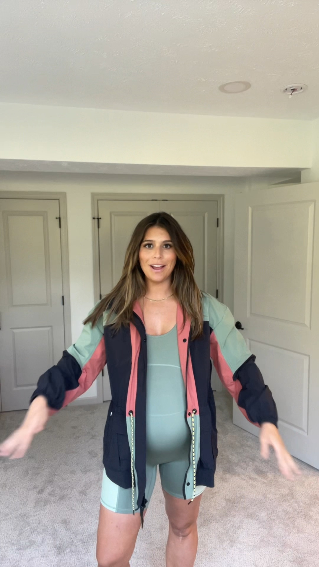 The cutest fabletics fit from the Khloe collab so you know we LOVE. Wearing a L in both. 36 weeks pregnant (not maternity) 

#LTKfitness #LTKfindsunder50 #LTKbump