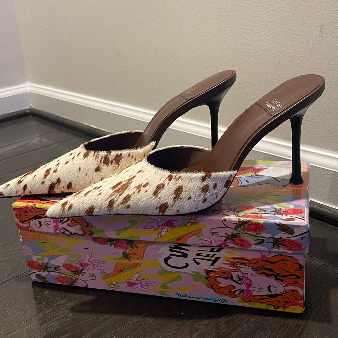 Jeffrey Campbell cow hide mules 😍

#LTKshoecrush #LTKstyletip