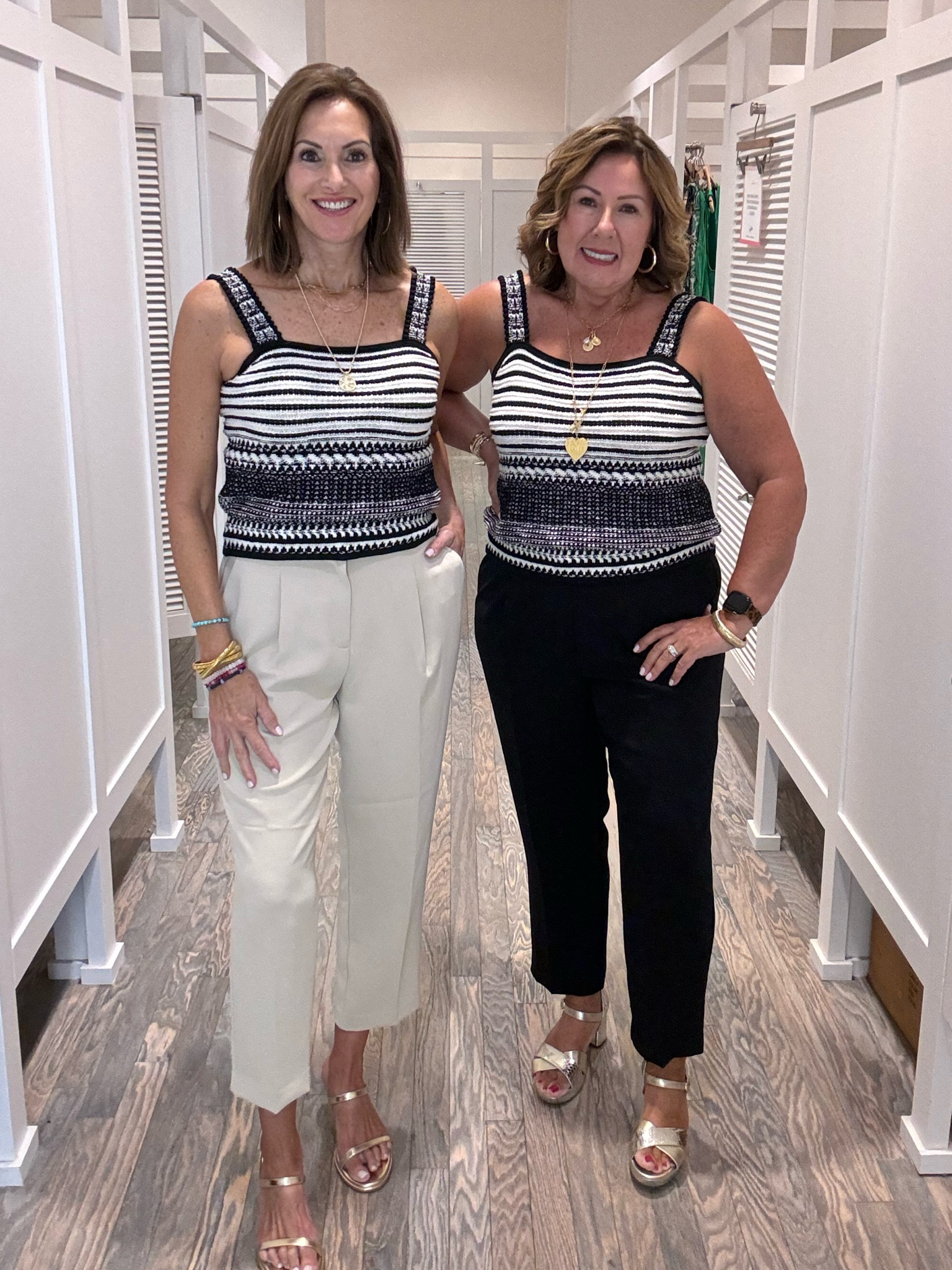 These trouser pants are amazing!!! Elastic back waist! 
Available in petite/regular/tallj
Wearing size 8 & 14

Sweater tank is adorable!!!
Size M & XL


#LTKWorkwear #LTKOver40 #LTKStyleTip