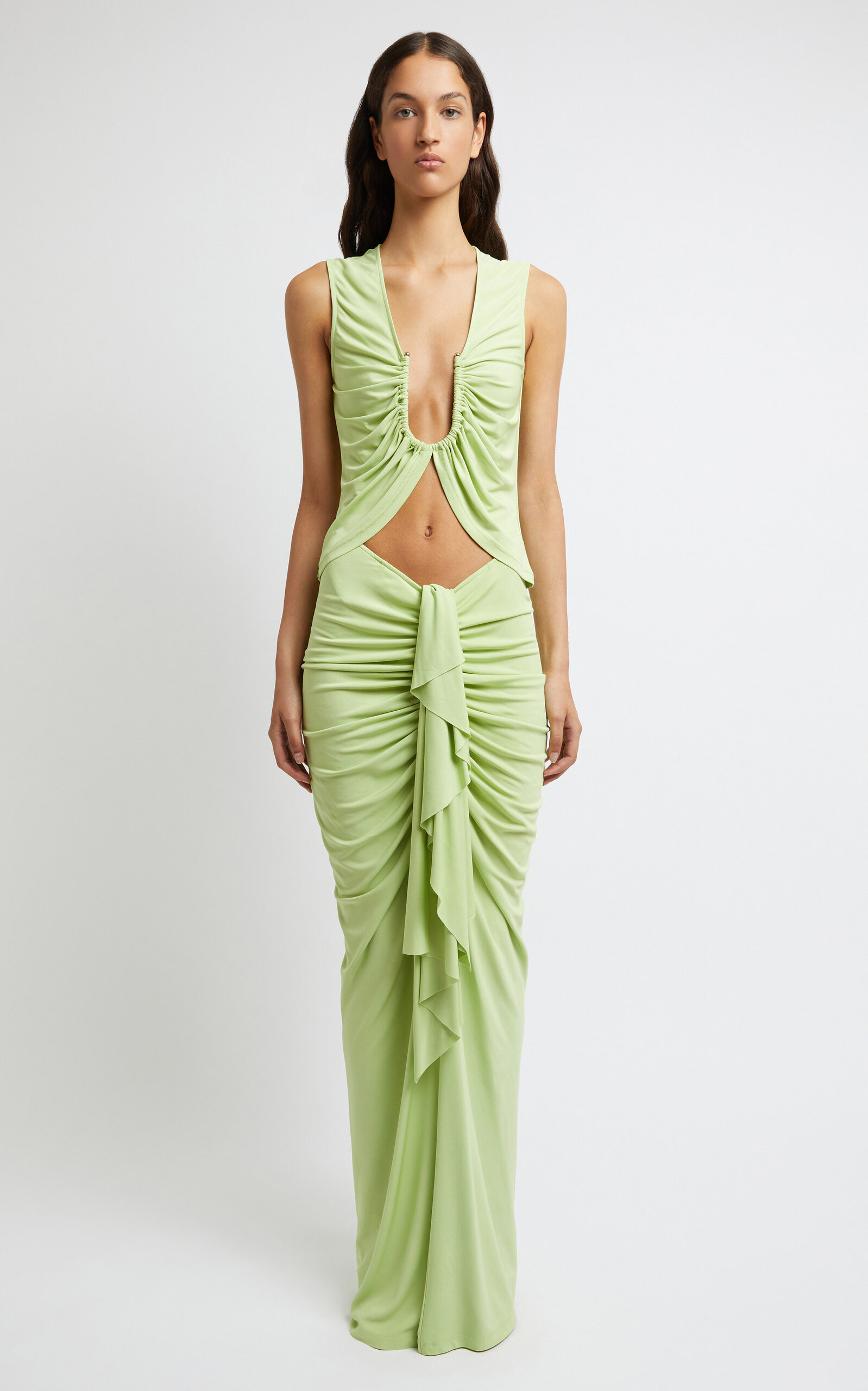 Vivenda Draped Maxi Skirt | Moda Operandi (Global)