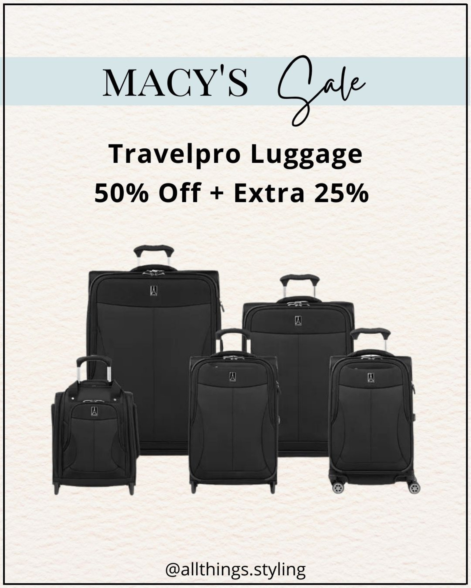 Macys luggage clearance hot sale