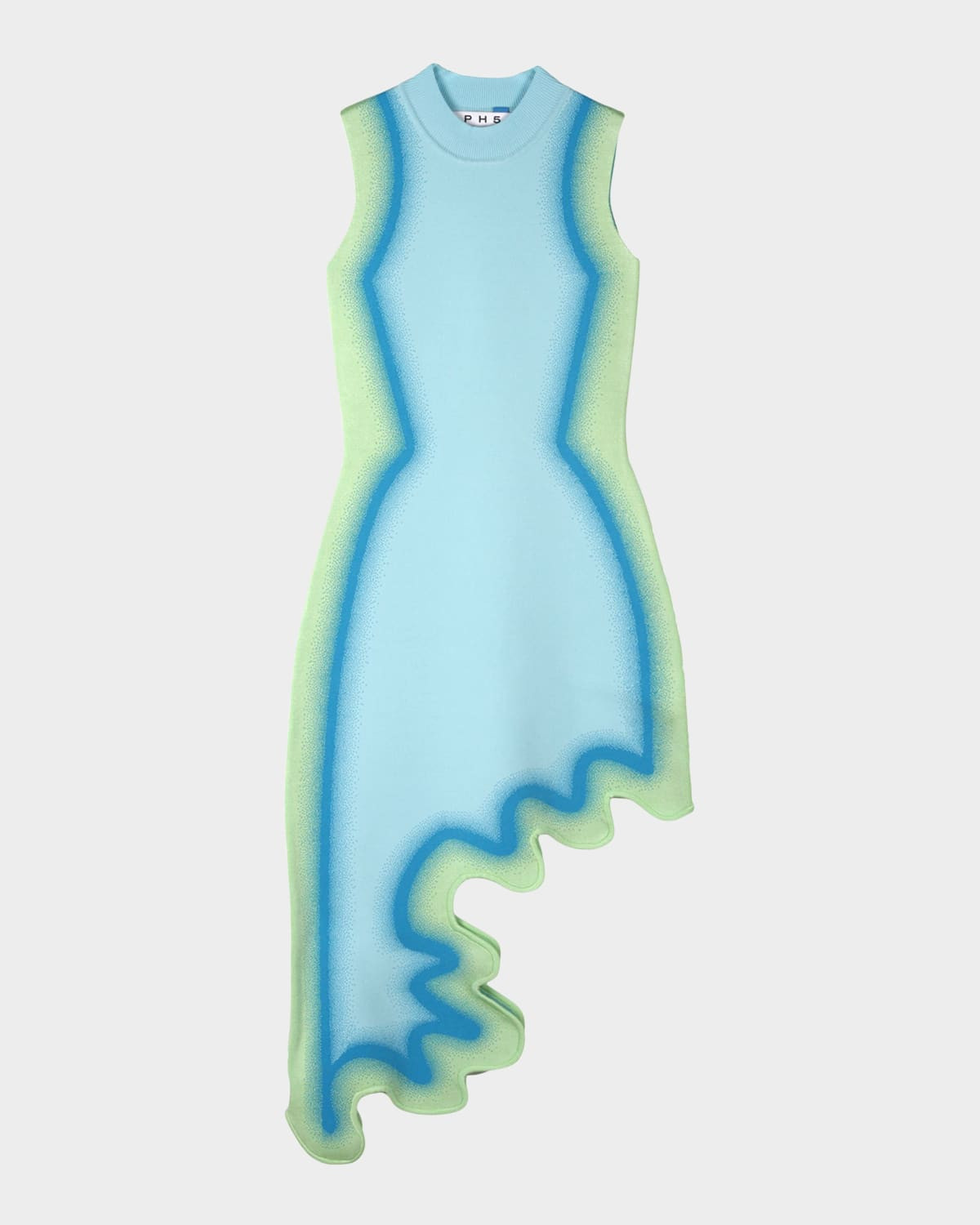 Brooklyn Wavy Asymmetric Dress | Neiman Marcus