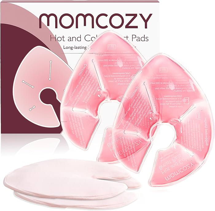 Momcozy Larger Breast Therapy Packs, Hot and Cold Breast Pads with 2 Soft Covers, Breastfeeding E... | Amazon (US)