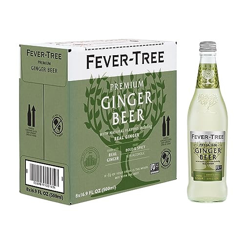 Fever-Tree Premium Ginger Beer, No Artificial Sweeteners, Flavorings or Preservatives, Original, 16.9 Fl Oz, Pack of 8 | Amazon (US)