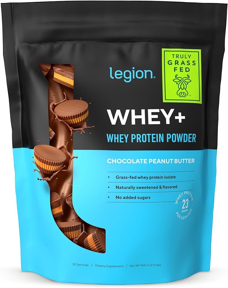 LEGION Whey+ Whey Protein Powder (Chocolate Peanut Butter) - Low Calorie Whey Isolate Protein Pow... | Amazon (US)