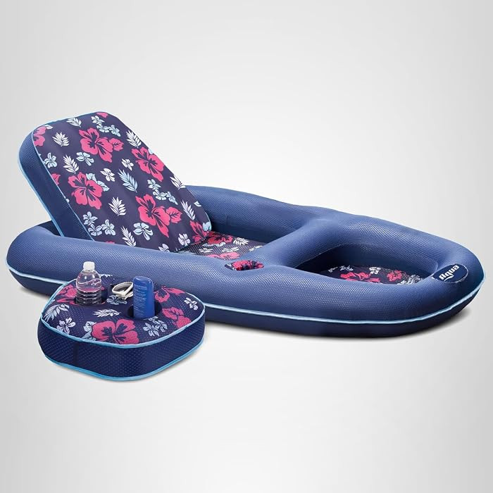Aqua Campania Ultimate 2-in-1 Pool Float Lounge \u2013 Extra Large \u2013 Inflatable Pool Floats ... | Amazon (US)