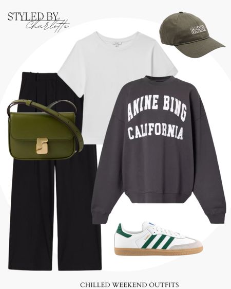 Weekend outfit, weekend outfit idea, casual outfit, anine bing, sweater, sambas, white t shirt, cap

#LTKSeasonal #LTKeurope #LTKstyletip