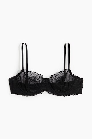 H & M - Underwired lace bra - Black | H&M (UK, MY, IN, SG, PH, TW, HK)