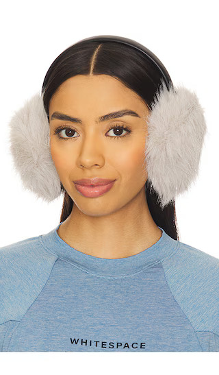 Esme Tinsel Earmuffs in Silver | Revolve Clothing (Global)