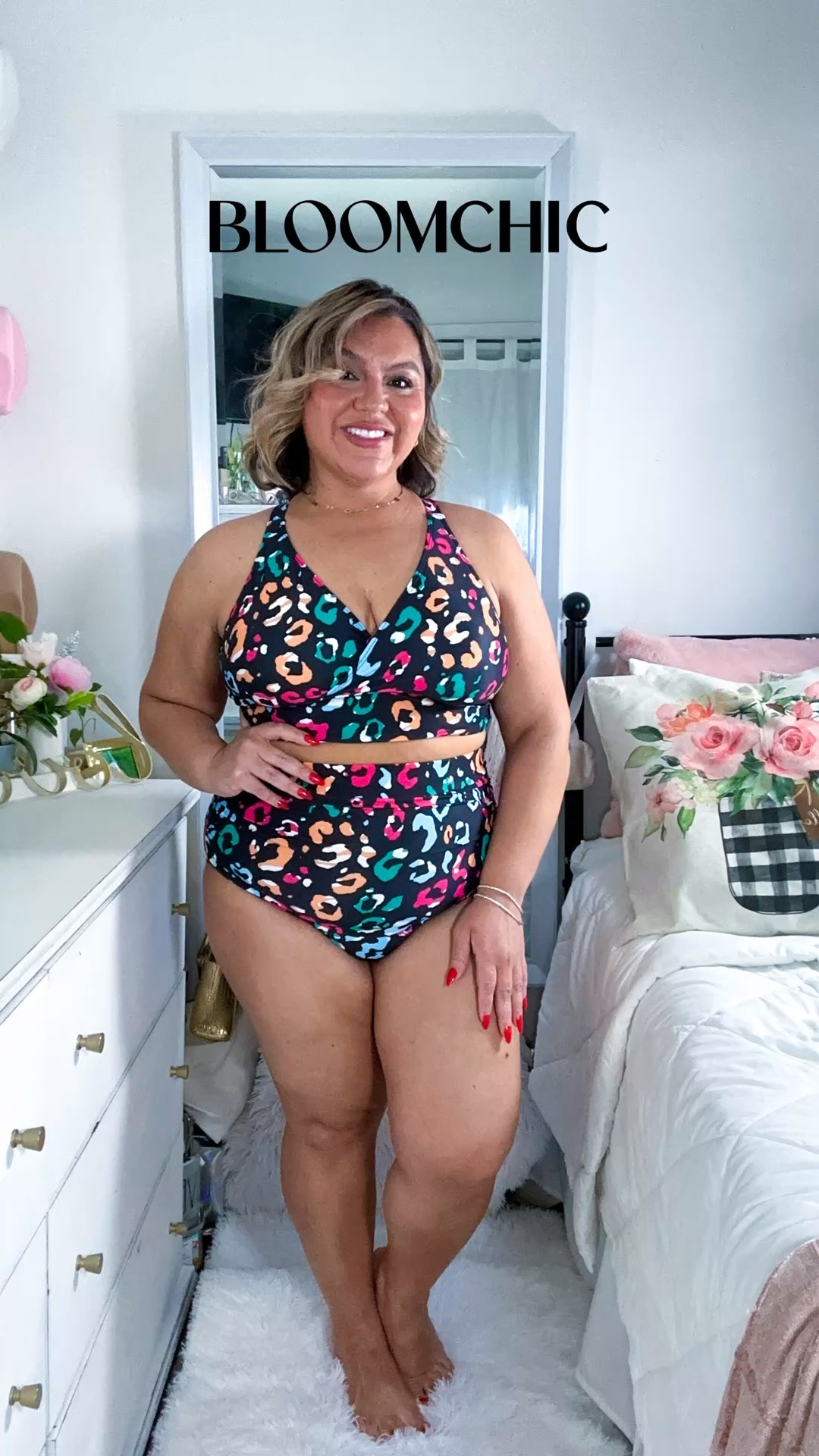 A tummy control, vibrant cheetah print bathing suit you can buy separately to make sure the size fits your body best? 100000% YES 🙌🏼 please 🙏🏼. This gorgeous swimsuit is from @Bloomchic and it comes in size M-6X catering to all my beautiful mid/plus size ladies. 🥰🫶🏼

#LTKSwim #LTKMidsize #LTKPlusSize