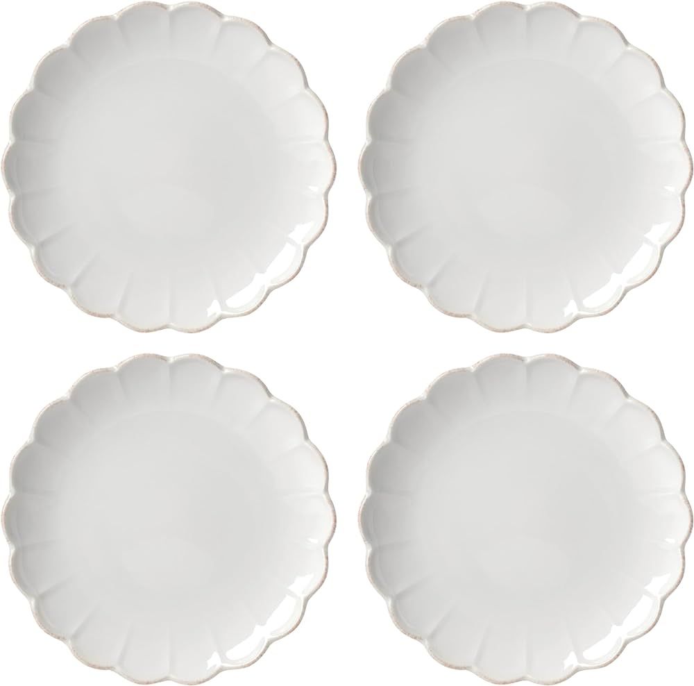 Lenox French Perle Scallop 4-Piece Accent Plate Set, 4.60 LB, White | Amazon (US)
