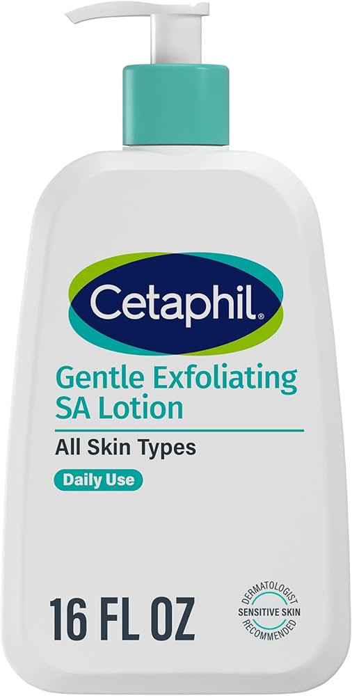 Cetaphil Gentle Exfoliating SA Lotion, Lightweight Moisturizer for All Skin Types, 16 Fl oz Pump ... | Amazon (US)