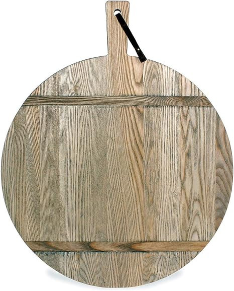 JK Adams 1761 Large Round Wood Dessert, Pastry, and Appetizer Serving Board, Ash, 15" x 11", Drif... | Amazon (US)