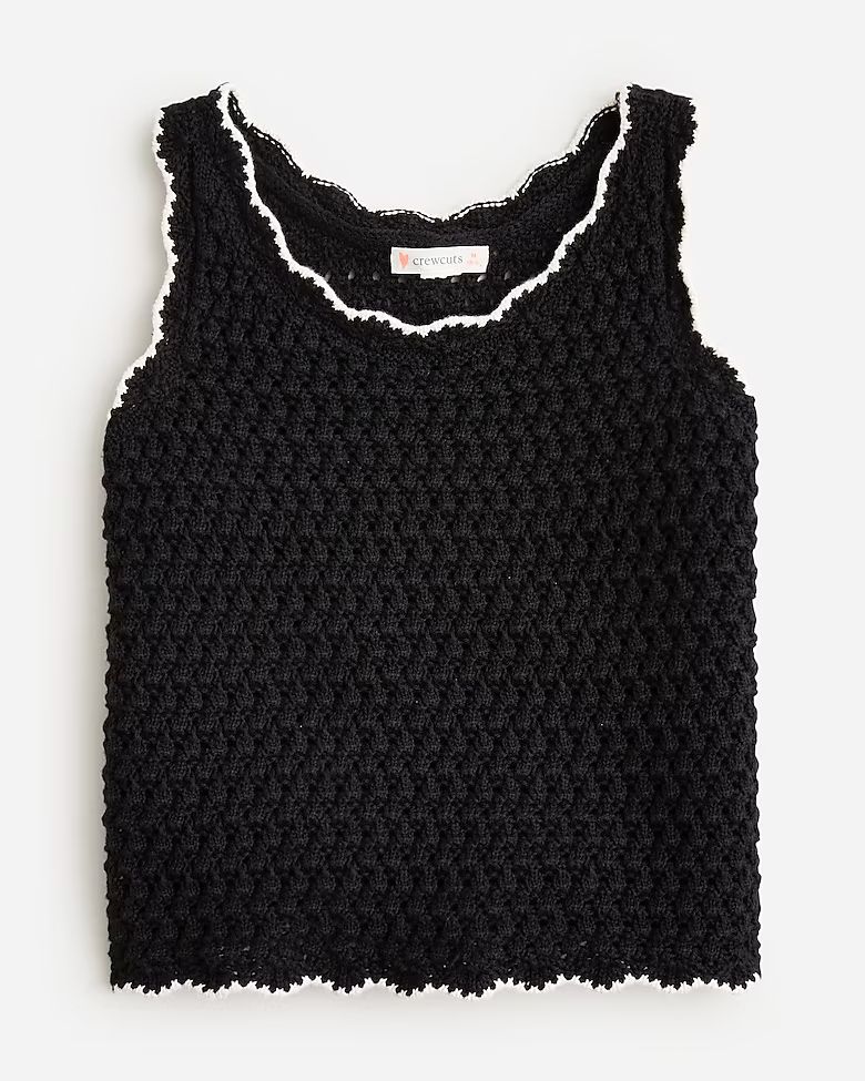 How to wear itGirls' crochet tank top$39.50$65.00 (39% Off)Limited time. Price as marked.BlackSel... | J.Crew US