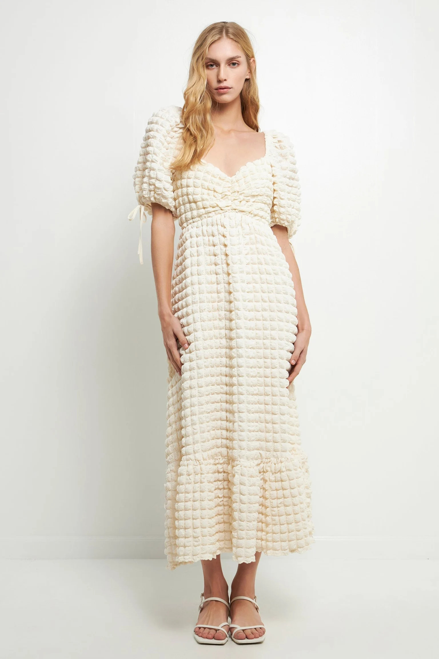 Bubble Puff Sleeve Maxi Dress | Verishop