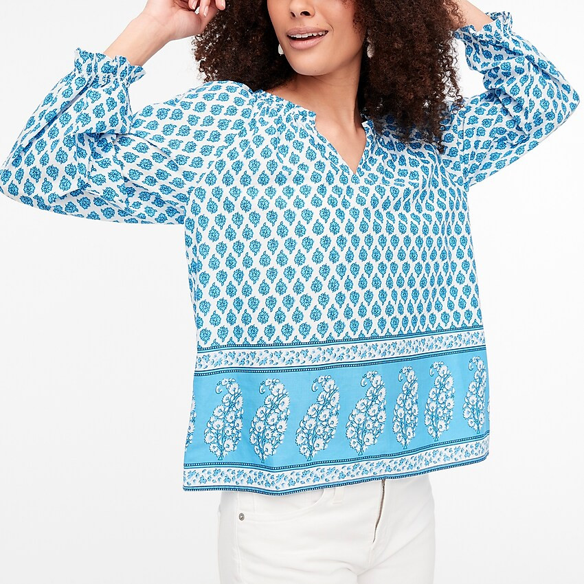 Block-print artist top | J.Crew Factory