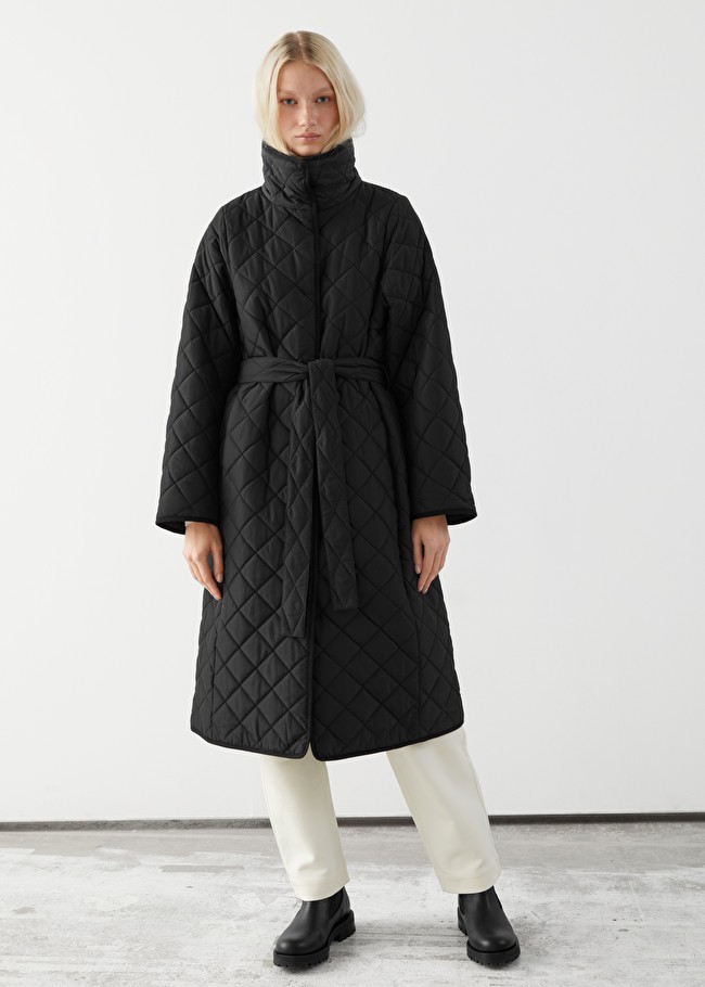 Quilted Belted Banana Sleeve Coat | & Other Stories (EU + UK)
