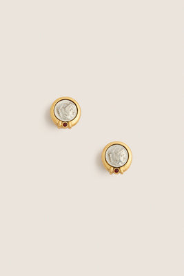 Gold Roman Coin Earrings | Tuckernuck (US)
