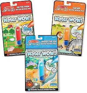 Melissa & Doug Water Wow! - Water Reveal Pad Bundle - Farm, Safari & Under The Sea | Amazon (US)