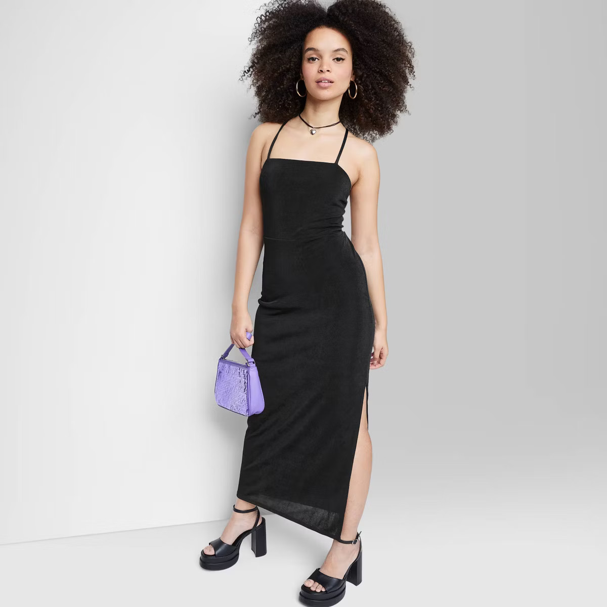 Women's Lace-Up Back Maxi Bodycon Dress - Wild Fable™ | Target