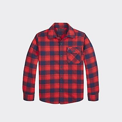 TH Kids Flannel Check Shirt | Tommy Hilfiger (US)