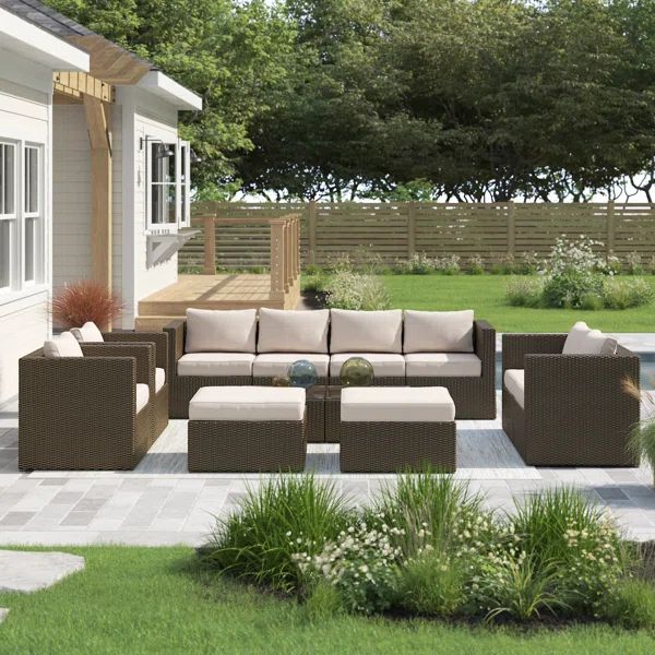 Baecher 10 - Person Outdoor Seating Group with Cushions | Wayfair North America