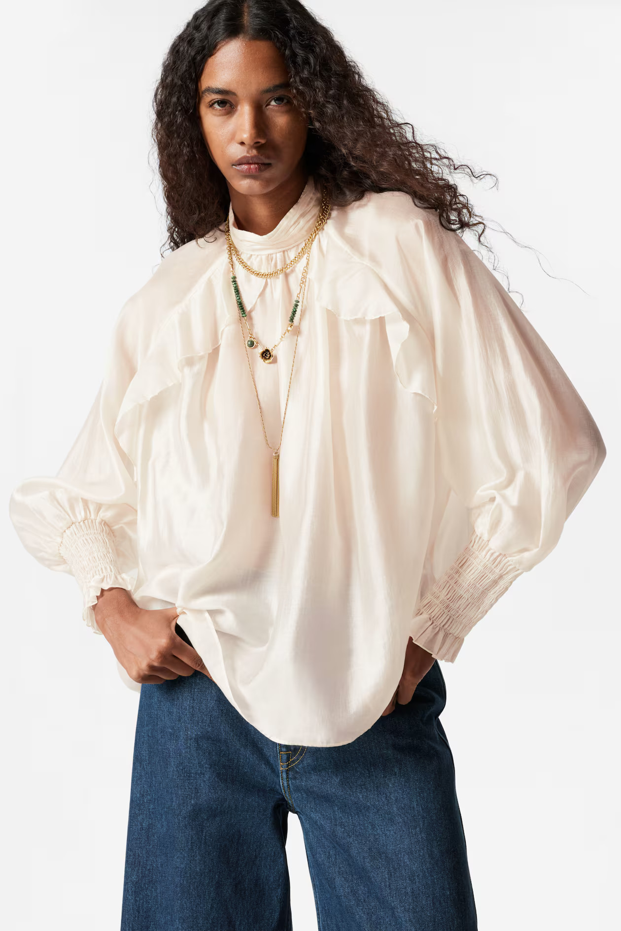 Frilled Blouse | H&M (UK, MY, IN, SG, PH, TW, HK)