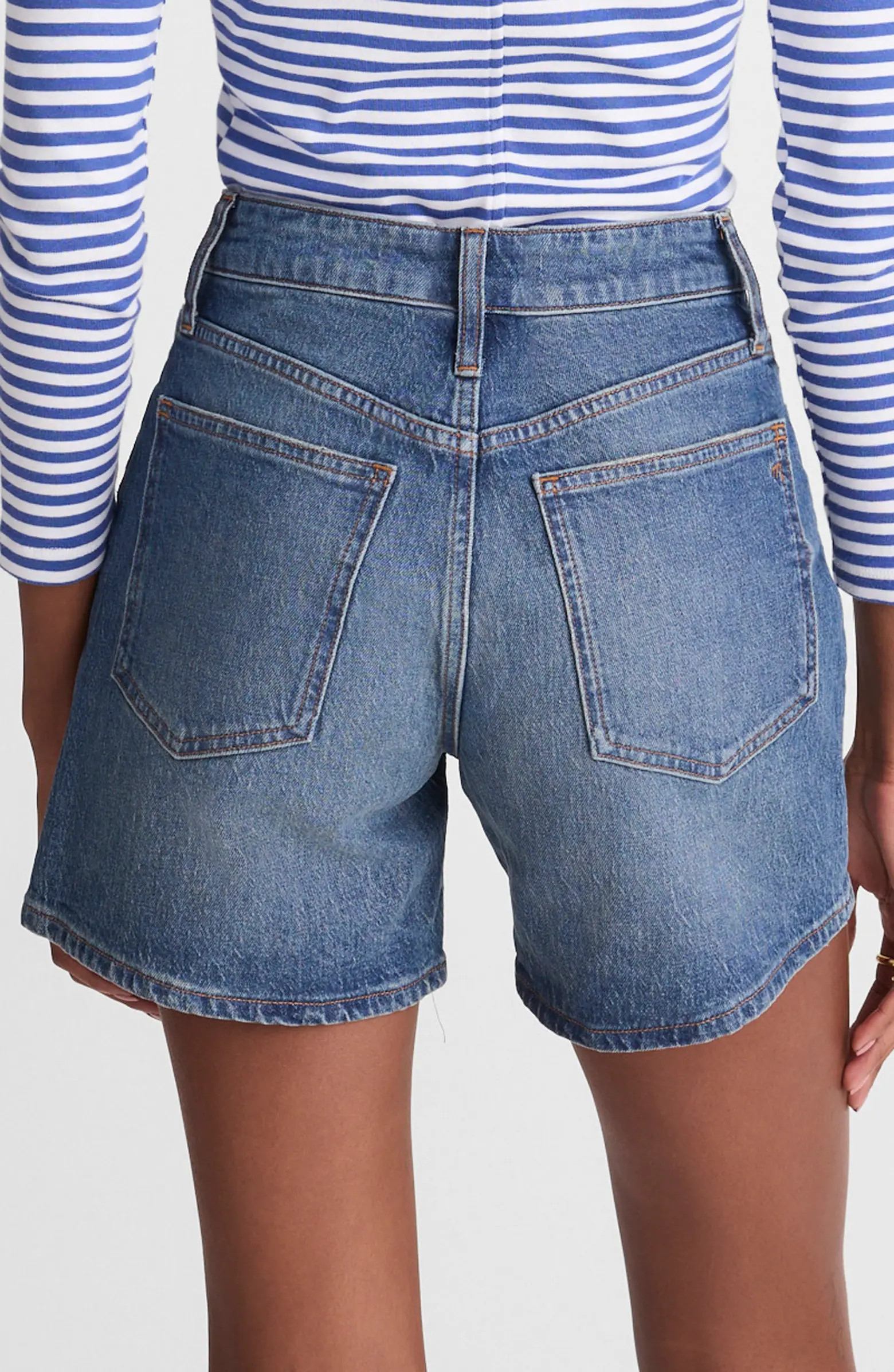 The Perfect Vintage High Waist Mid Length Denim Shorts | Nordstrom