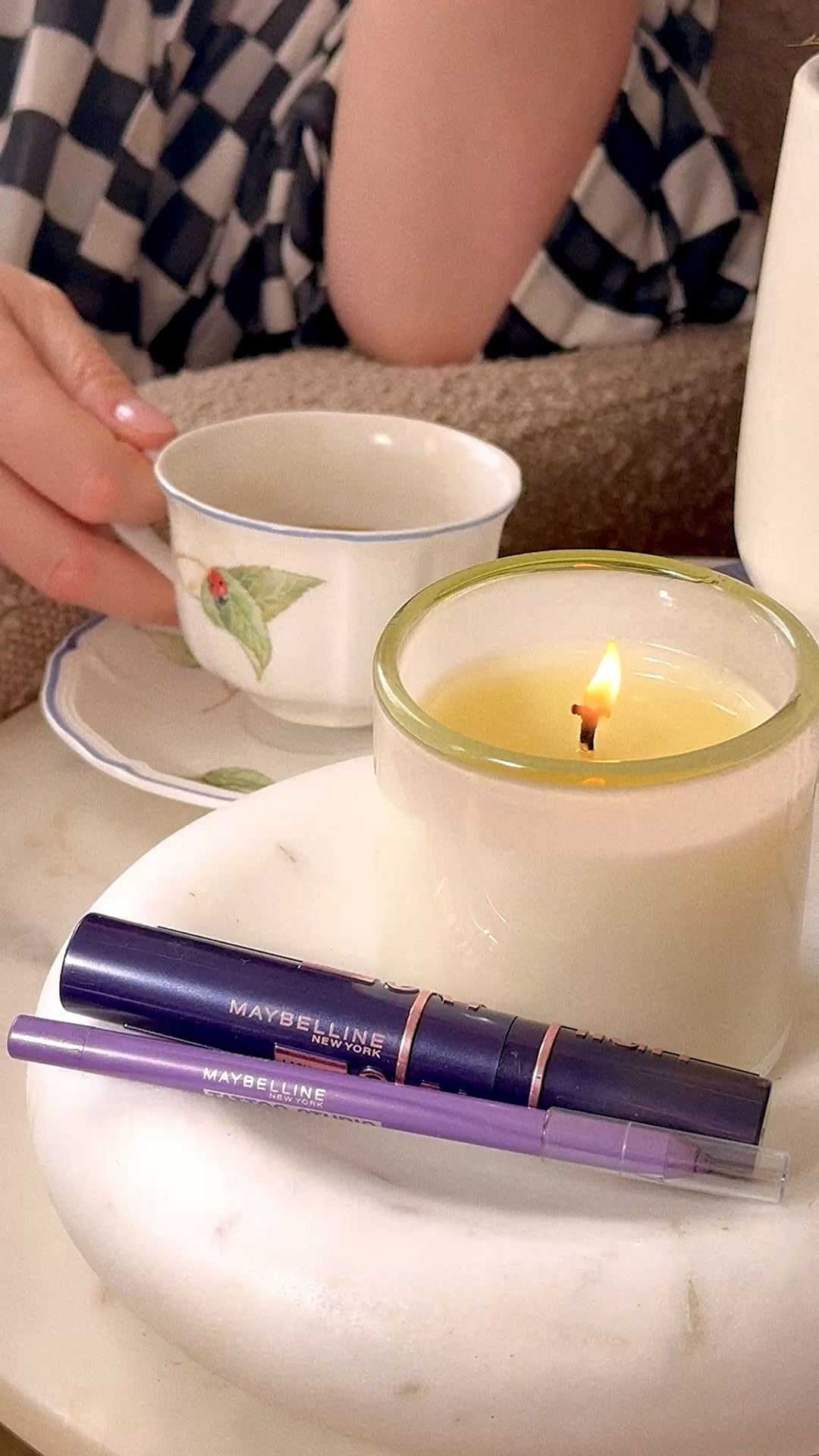 Sharing my little color experiment with @maybelline — hazel eyes, and a hint of plum on lashes✨💜

#romanoffbeautyclub
 #SkyHigh #PlumTwilight #HazelEyes



#LTKselfcare #LTKBeauty