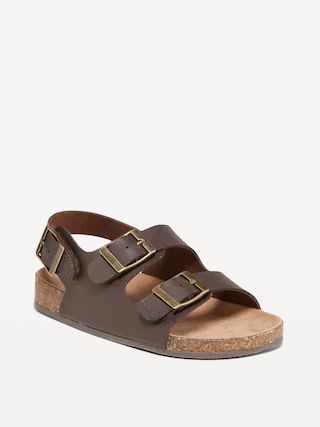 Faux-Leather Buckled Strap Sandals for Toddler Boys | Old Navy (US)