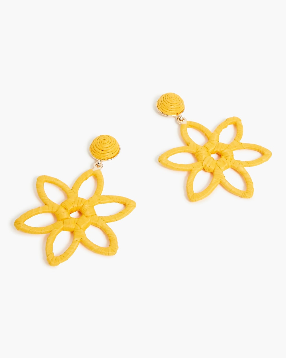 Wrapped flower statement earrings | J.Crew Factory