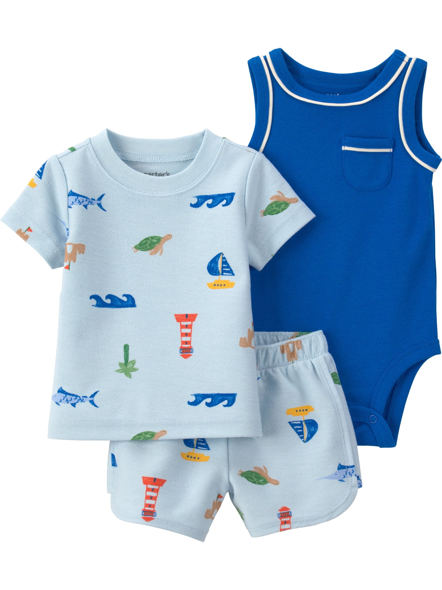 Carter's Child of Mine Baby Boy, 3-Piece, Sizes 0/3-24 Months | Walmart (US)