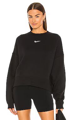 Nike NSW Fleece Sweatshirt in Black from Revolve.com | Revolve Clothing (Global)