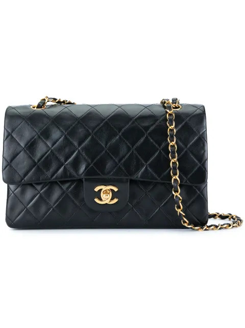 Chanel VintageGesteppte Schultertasche mit CC-Logo | Farfetch EU