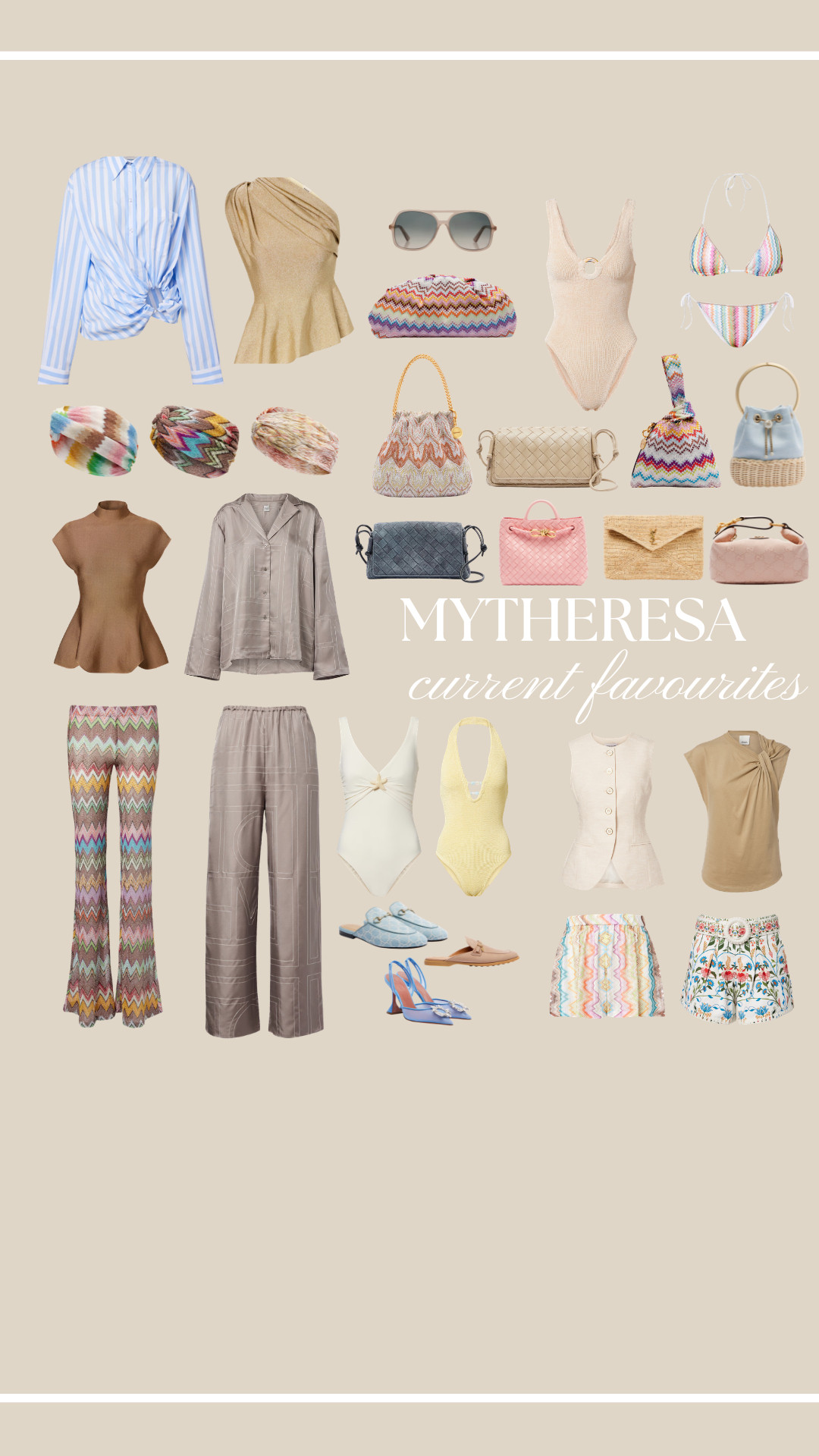 Shop My Current Faves on Mytheresa 
Spring Outfit Inspo, Spring Colours, Beach outfit, Co-ords, Striped Shirt, Summer Accessories 

 #LTKuk #LTKspring #LTKeurope