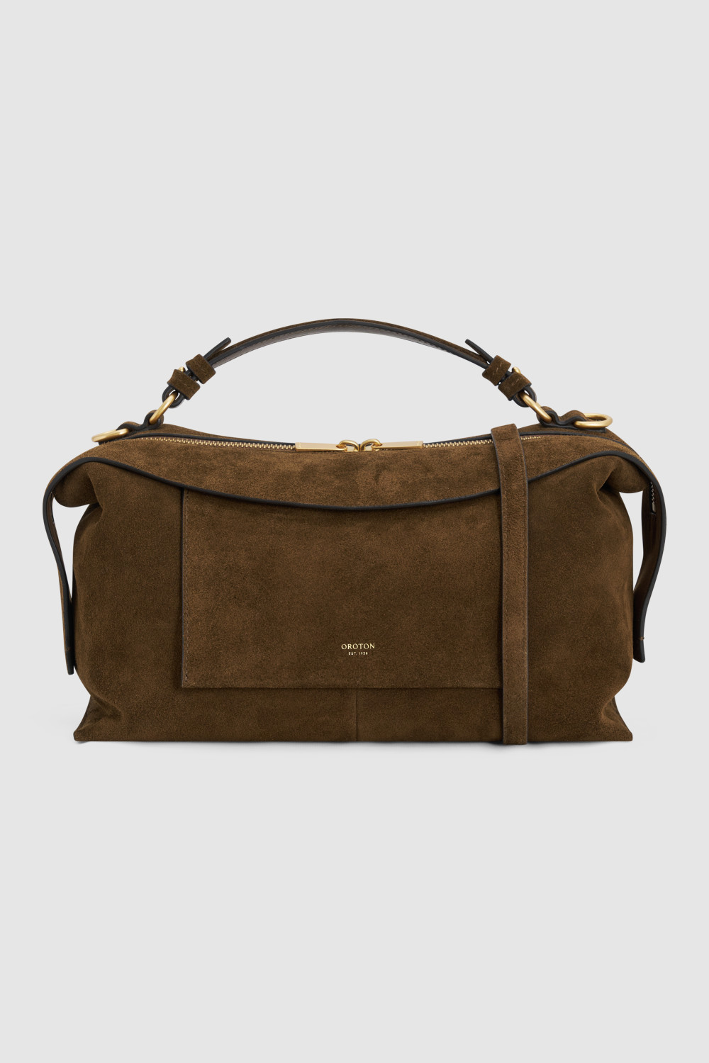 Mica Suede Large Bowler | Oroton