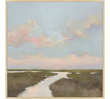 Reflection Stream Framed Canvas | Pottery Barn (US)