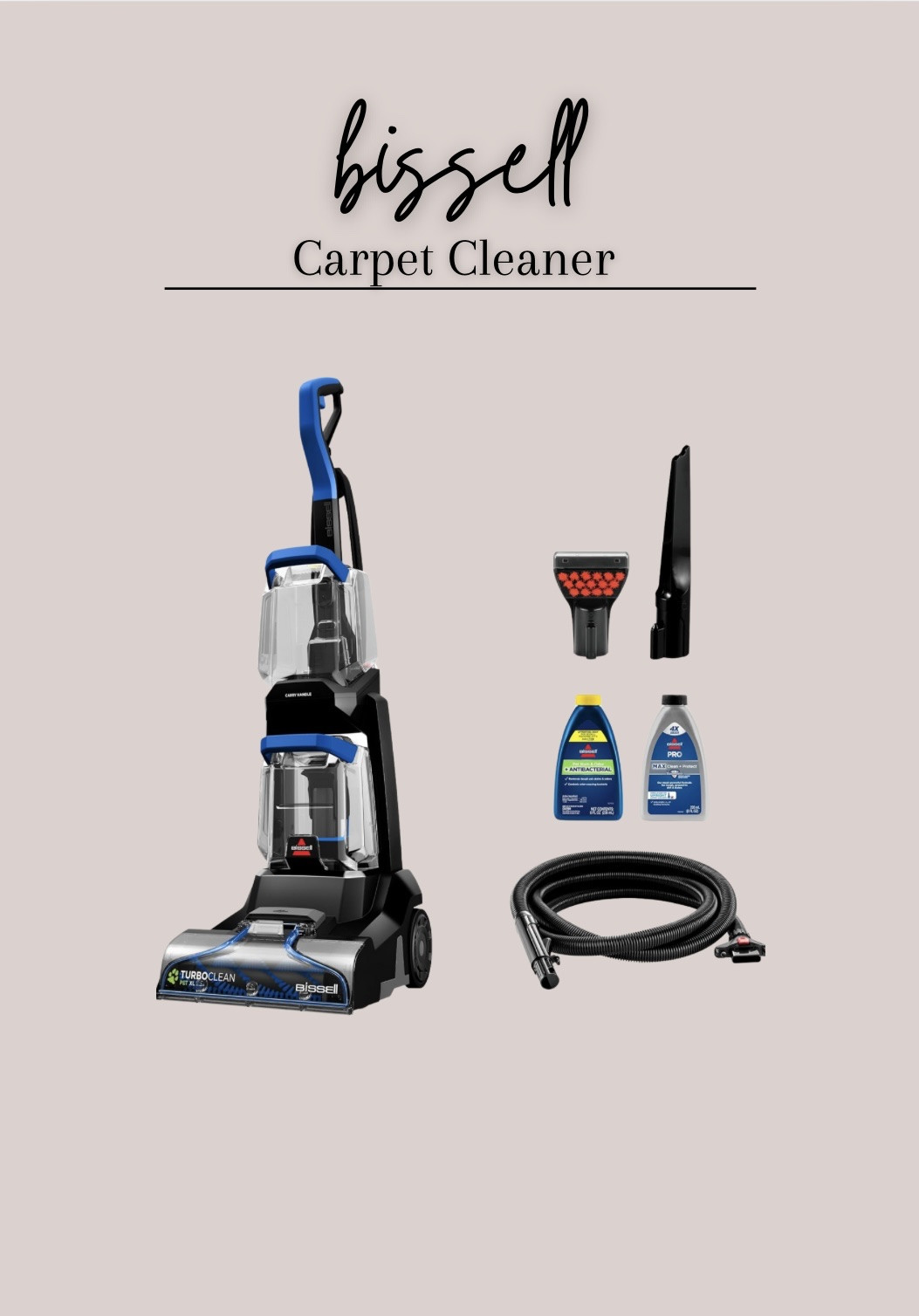 BISSELL TurboClean Pet XL Upright Carpet Cleaner
Upholstery Tough Stain Tool, Formula included

#LTKHome