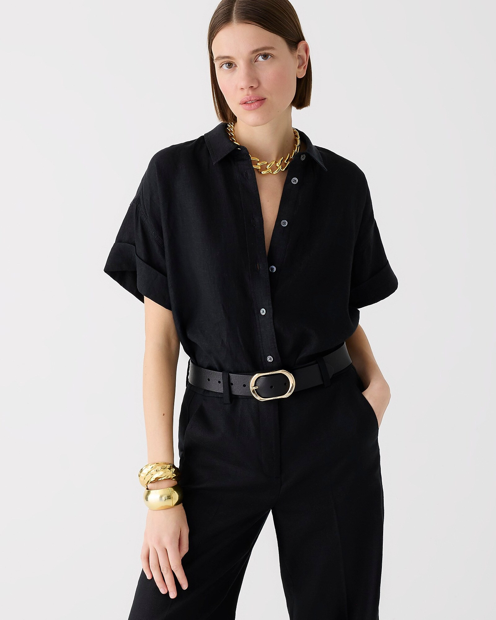 Capitaine shirt in Baird McNutt Irish linen | J. Crew US