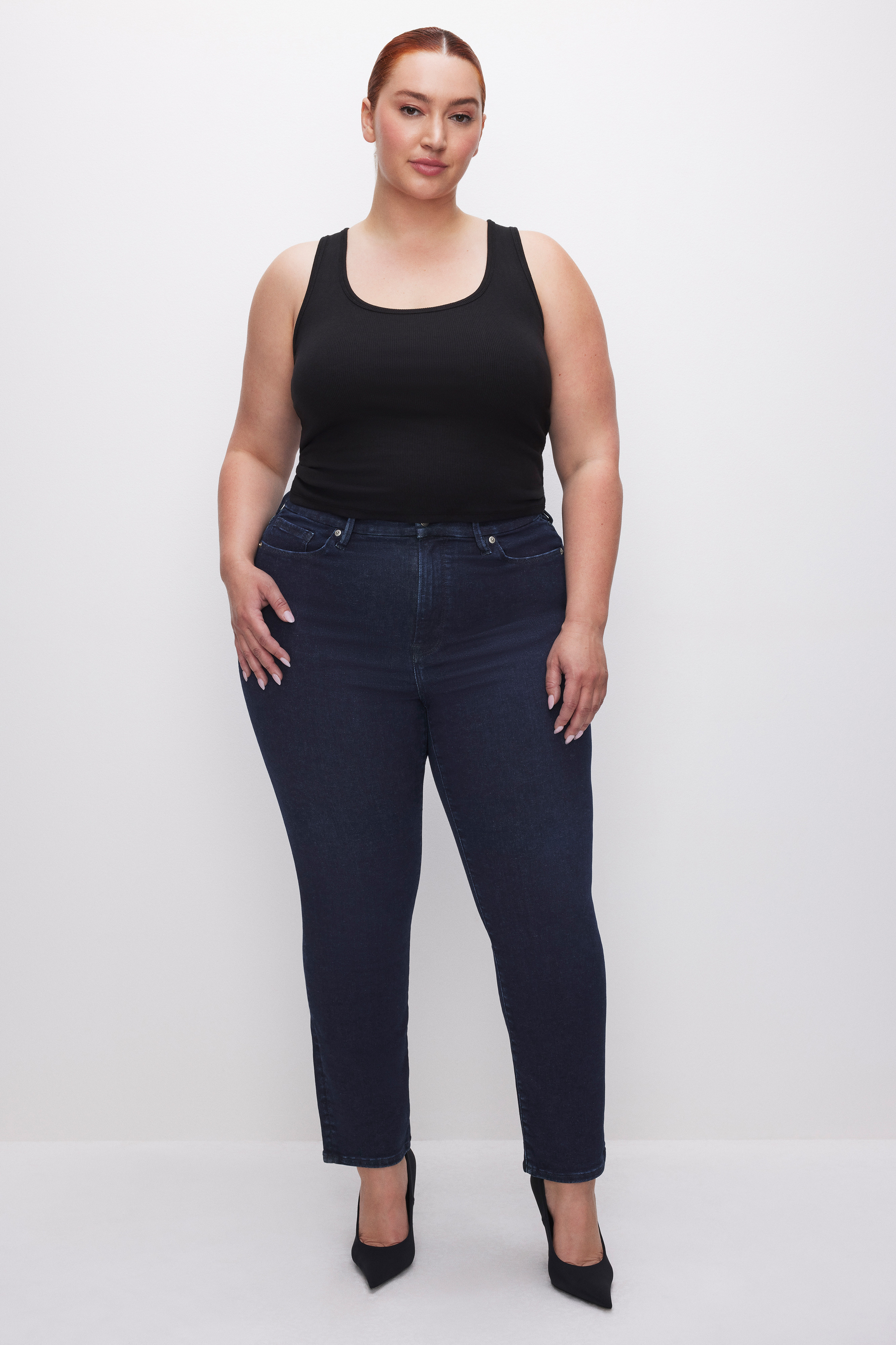 ALWAYS FITS GOOD LEGS CIGARETTE JEANS | Good American