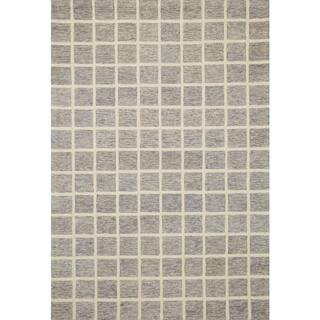 Chris Loves Julia Polly Slate/Ivory 9 ft. 3 in. x 13 ft. Hand-Tufted Modern Area Rug | The Home Depot