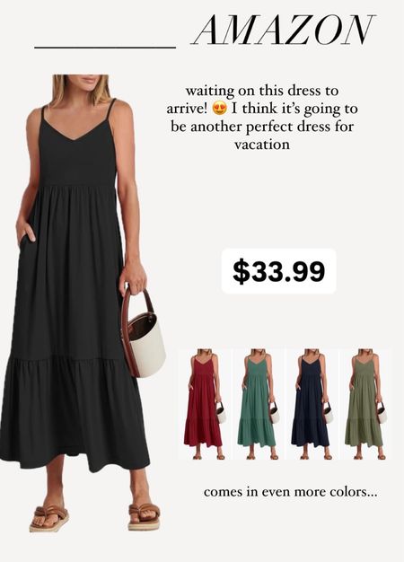 Love this midi dress from Amazon! It’s under $35 and perfect for vacation 

#LTKfindsunder100 #LTKstyletip #LTKfindsunder50