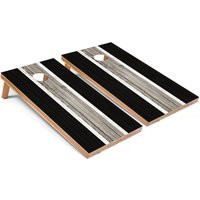 Black Striped Cornhole Boards - Outdoor Lawn Game Perfect For Tailgating, Backyard Parties, Gifts On Sale | Etsy (US)