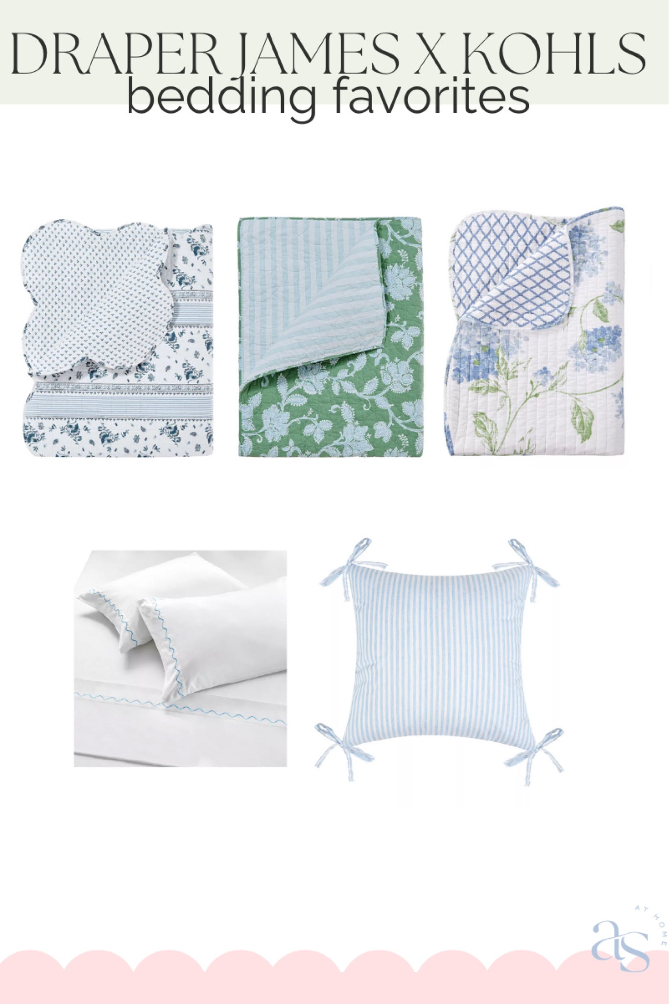 Draper James x Kohls bedding! 

#LTKHome #LTKSummerSales