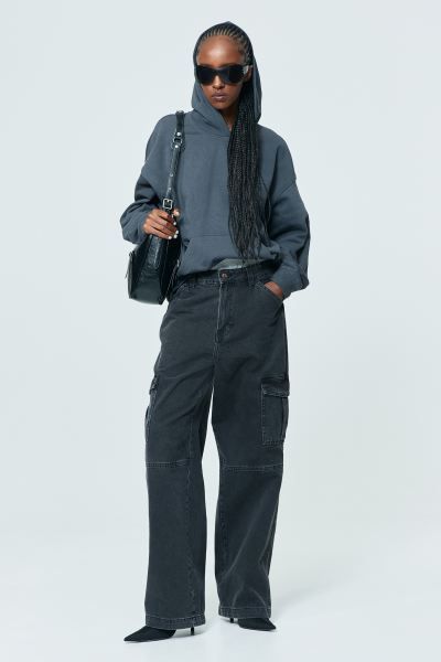 Denim cargo trousers | H&M (US + CA)