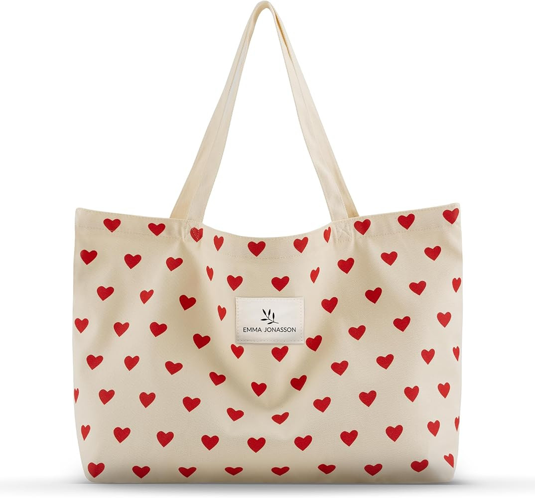 Jute Bag with Zip and Inner Pocket, Stylish Shopper for Women, Shopping Bag with Long Handle, Per... | Amazon (DE)