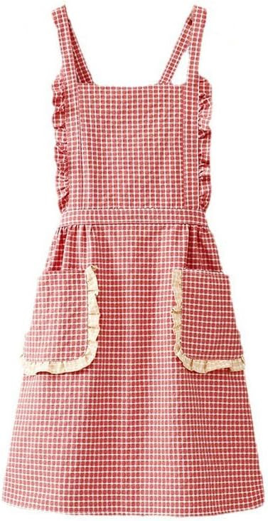 Small Cooking Apron with Pocket, Pinafore Apron Dress for Women, Kitchen Apron Gift for Women, We... | Amazon (US)