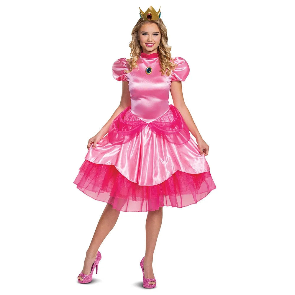 Womens Nintendo Princess Peach Costume Size Large | Walmart (US)