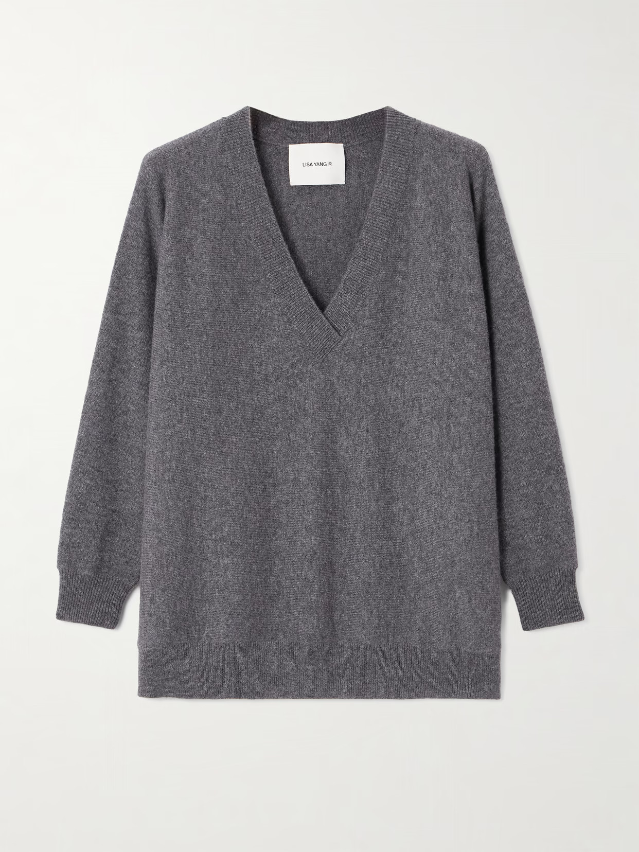 LISA YANG - Kenny Cashmere Sweater - Charcoal - 0 | NET-A-PORTER APAC