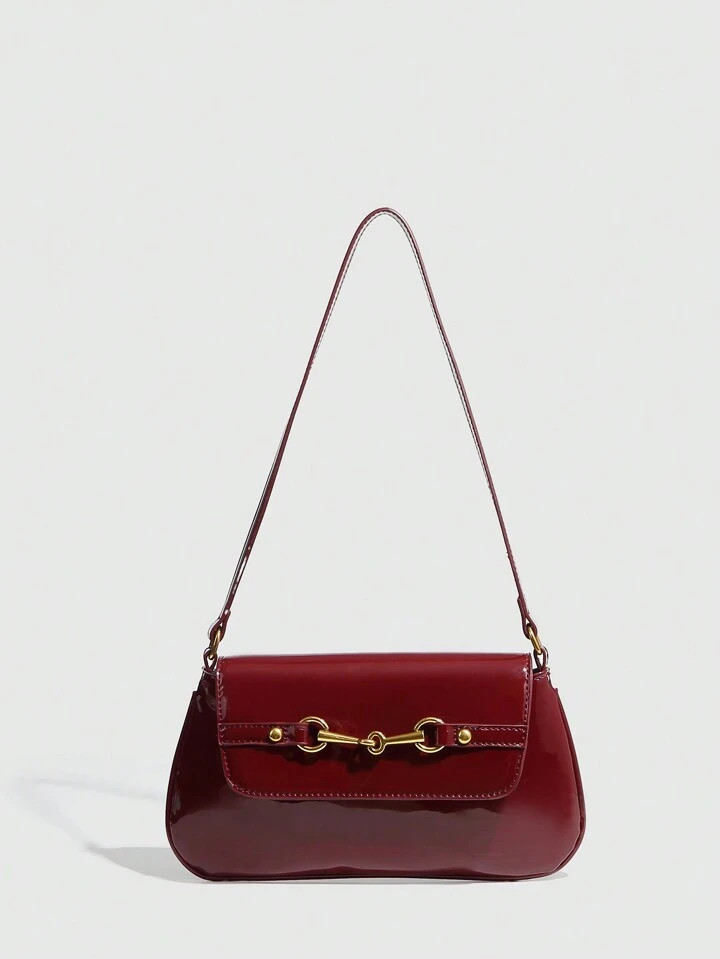 Luxurious & Chic Lock Closure Handbag,Trendy Business Casual Bag For Women, Pefect For Office, Bu... | SHEIN